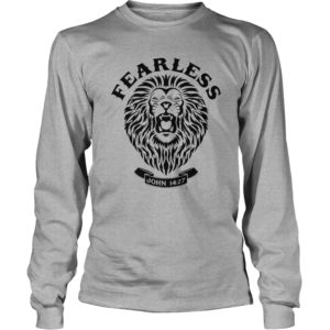 Fearless Long Sleeve Tee Shirt | Awesome Jesus Tees